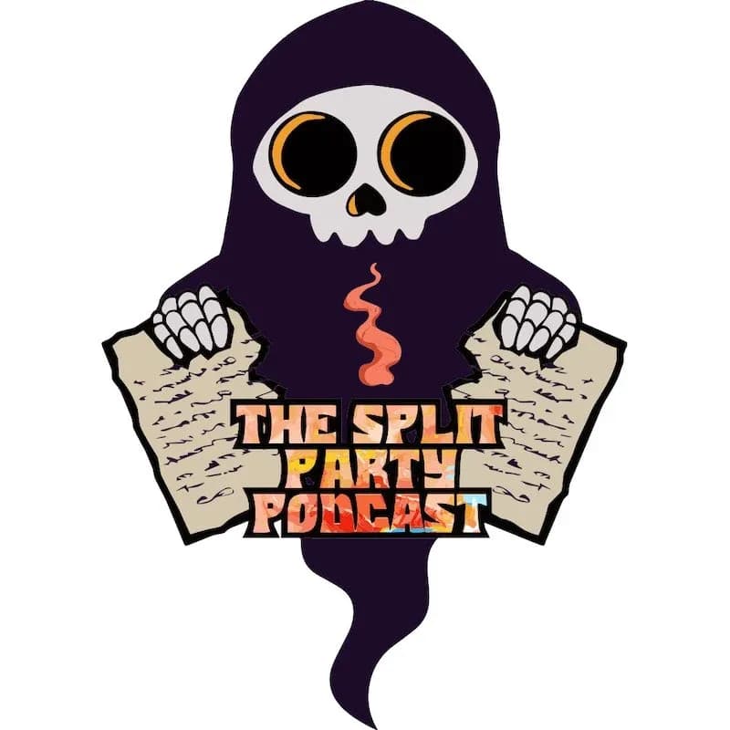 split party podcast logo design denham springs