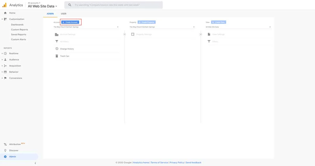 how to add an account in google analytics