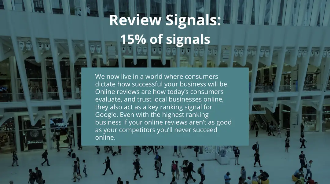 google review signals local SEO