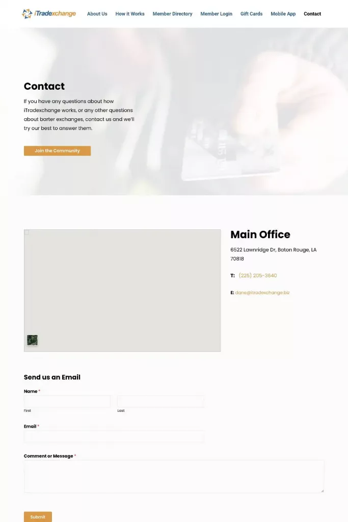 https itradexchange.biz contact