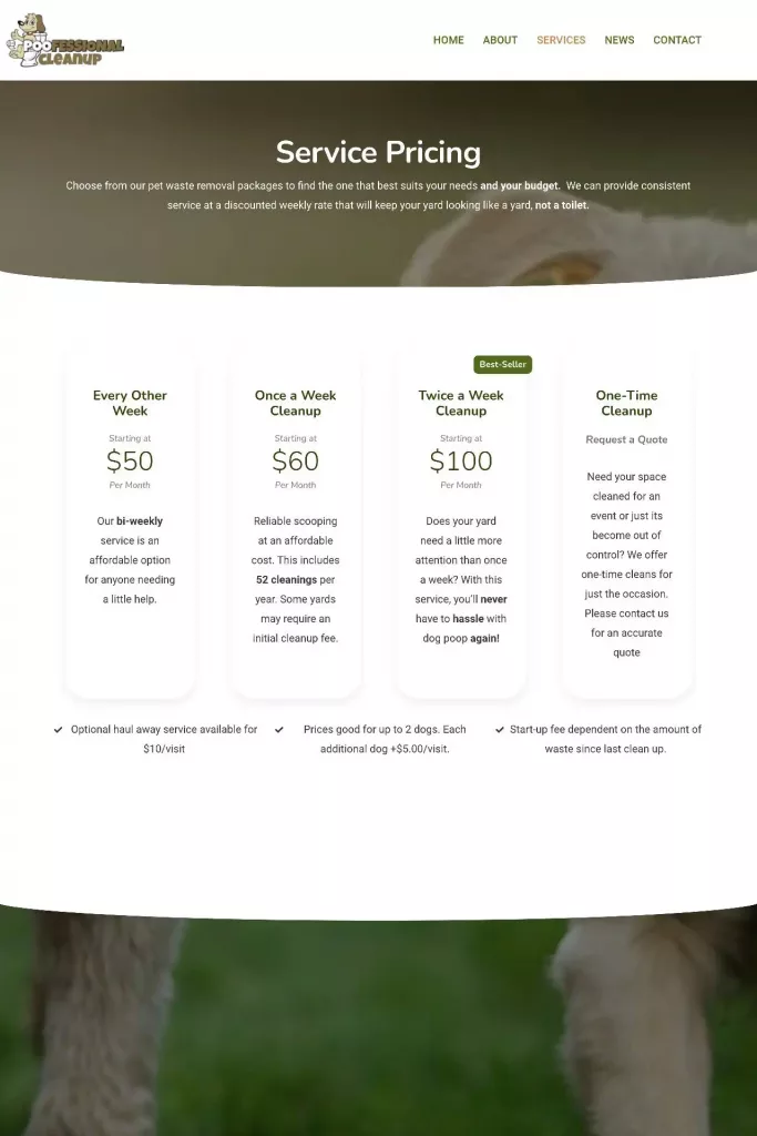 https poofessionalcleanup.com services