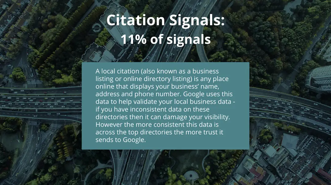local SEO citation signals statistics