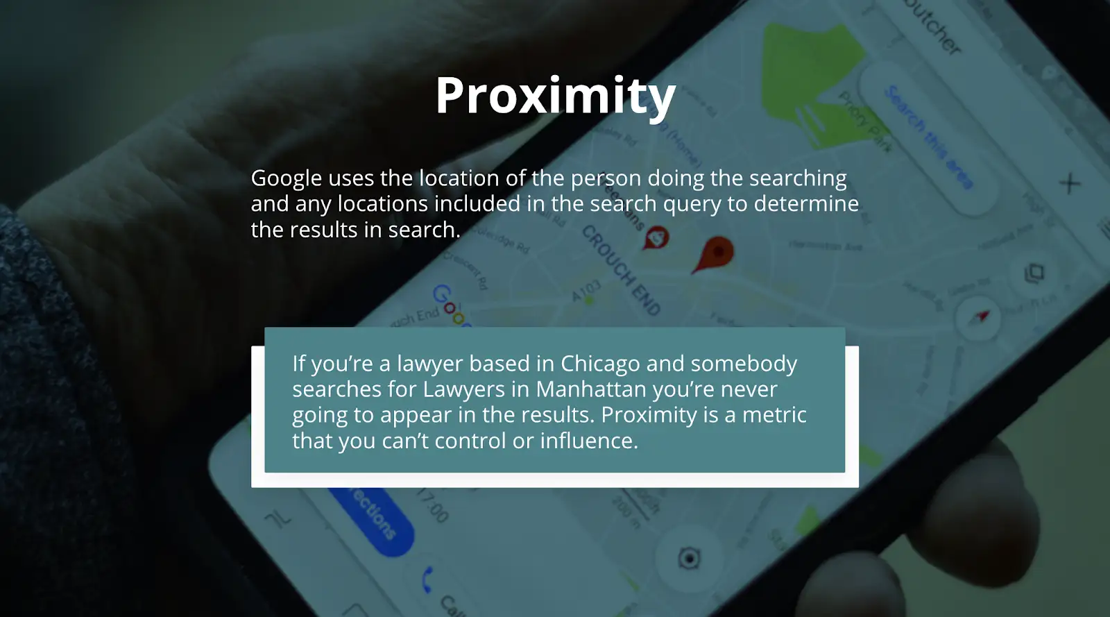 local SEO google proximity algorithm