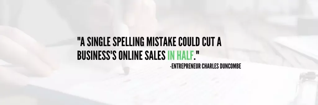 charles duncombe spelling mistake cut sales in half