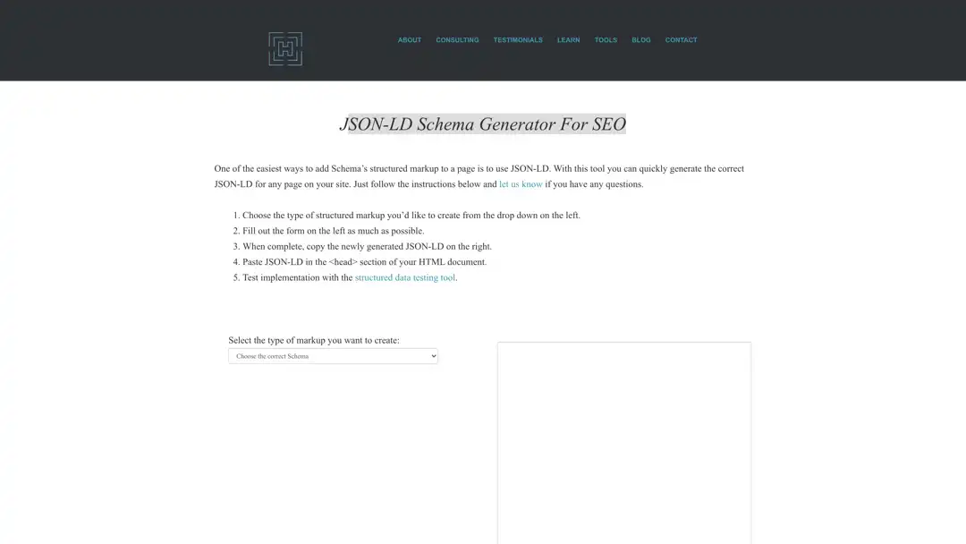 hall analysis JSON LD Schema Generator For SEO