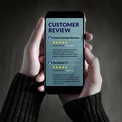 customer service and reviews for an SEO company
