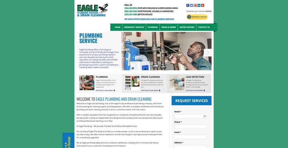 Top 100 Plumbing Websites for Inspiration