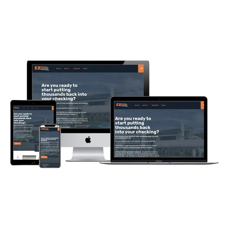 ezsolar website design