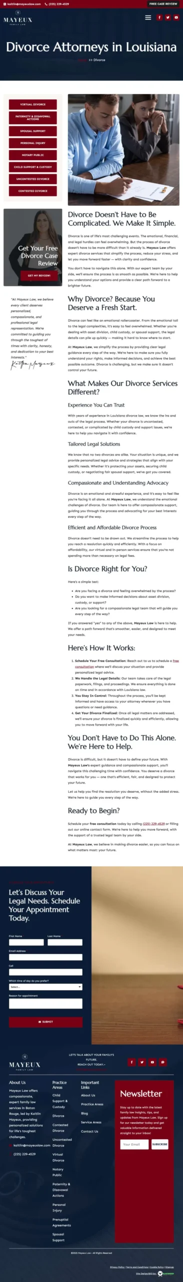 https mayeuxlaw.com practice area divorce 