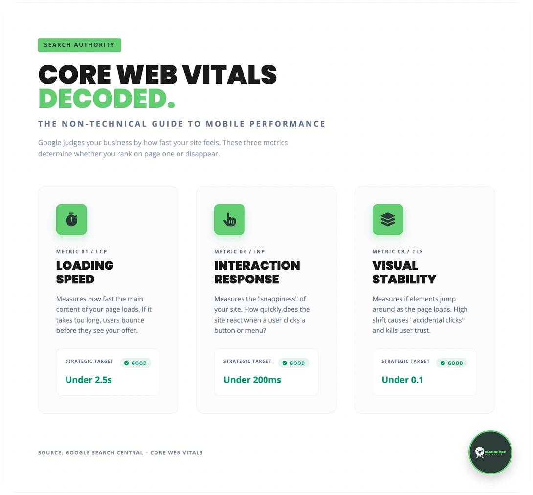 core web vitals mobile performance explained