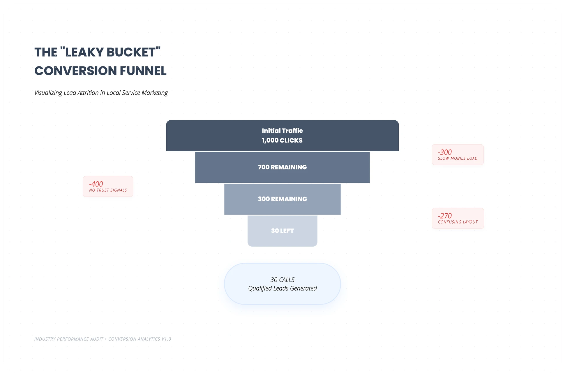 pest control lead leak conversion funnel