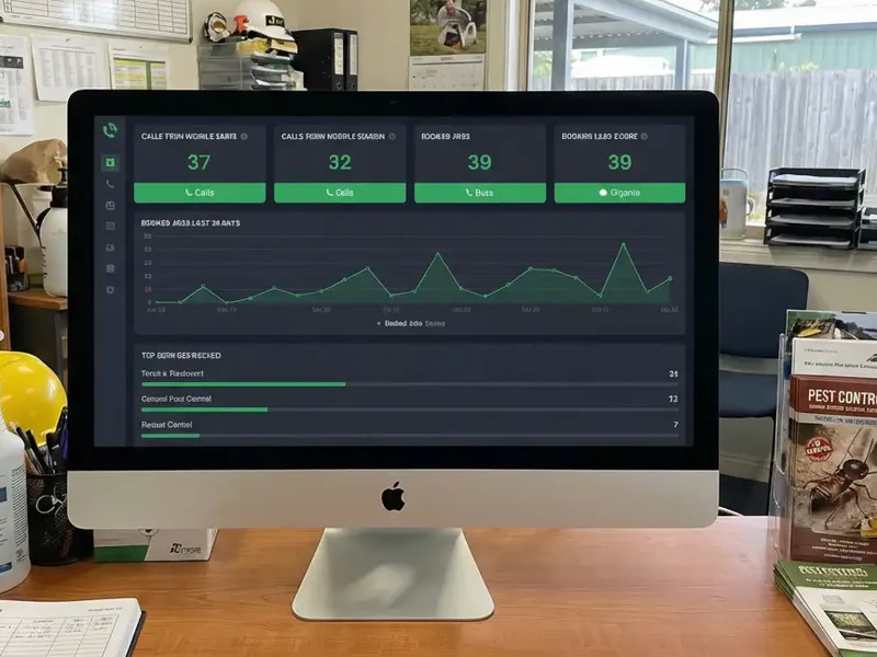 pest control SEO business analytics dashboard