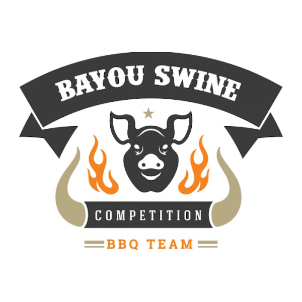 bayou swine custom competition team logo design baton rouge