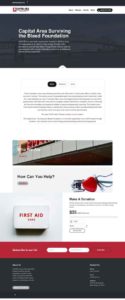 capital area surviving the bleed foundation website screenshot