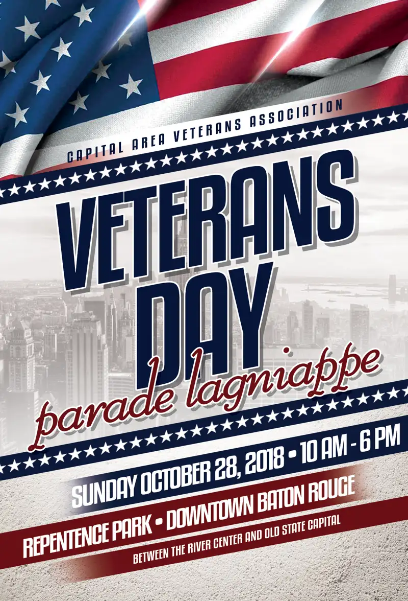 capital area veterans day parade flyer