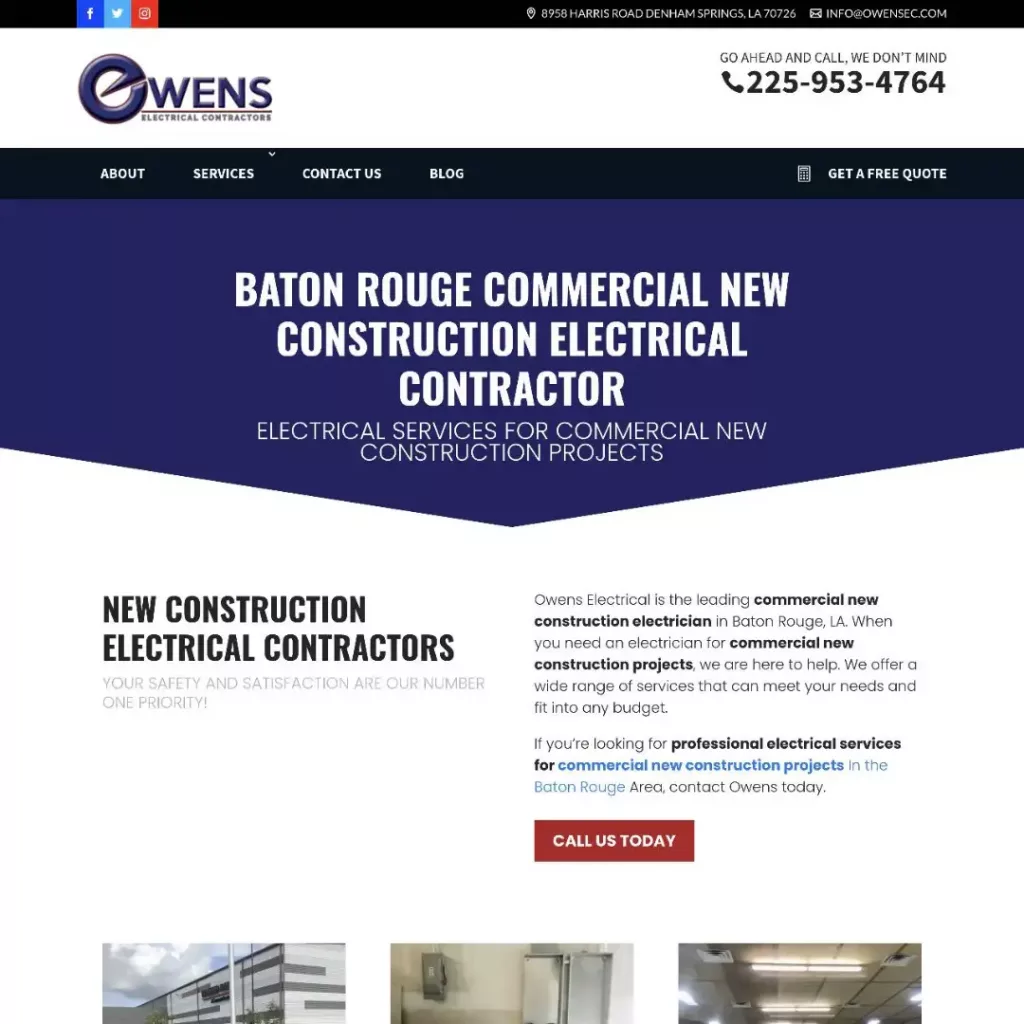https owensec.com services commercial new construction