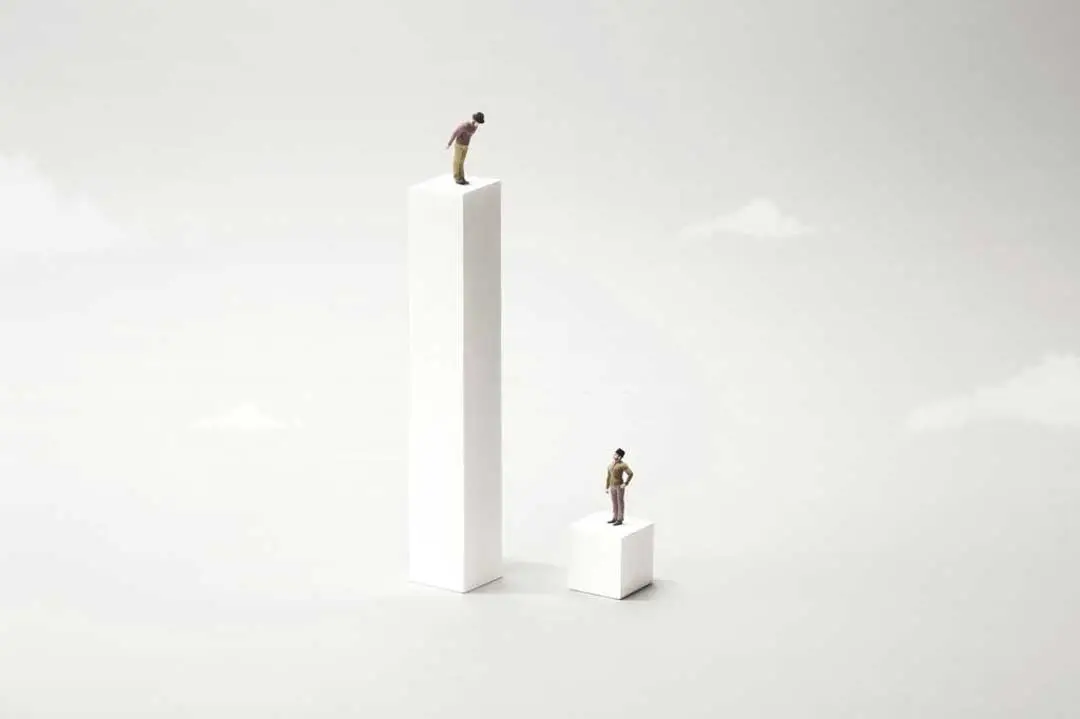 business competition gap concept image