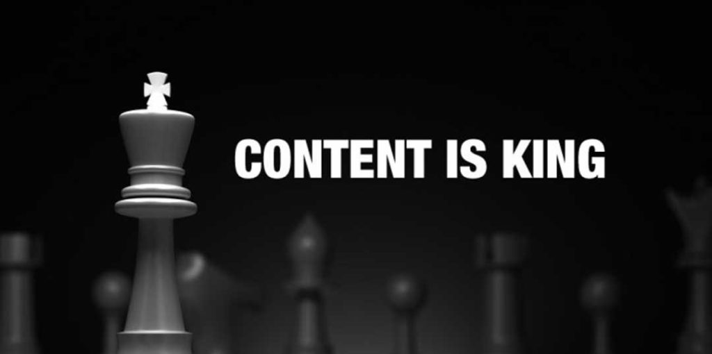 google weighs heavily on content for seo