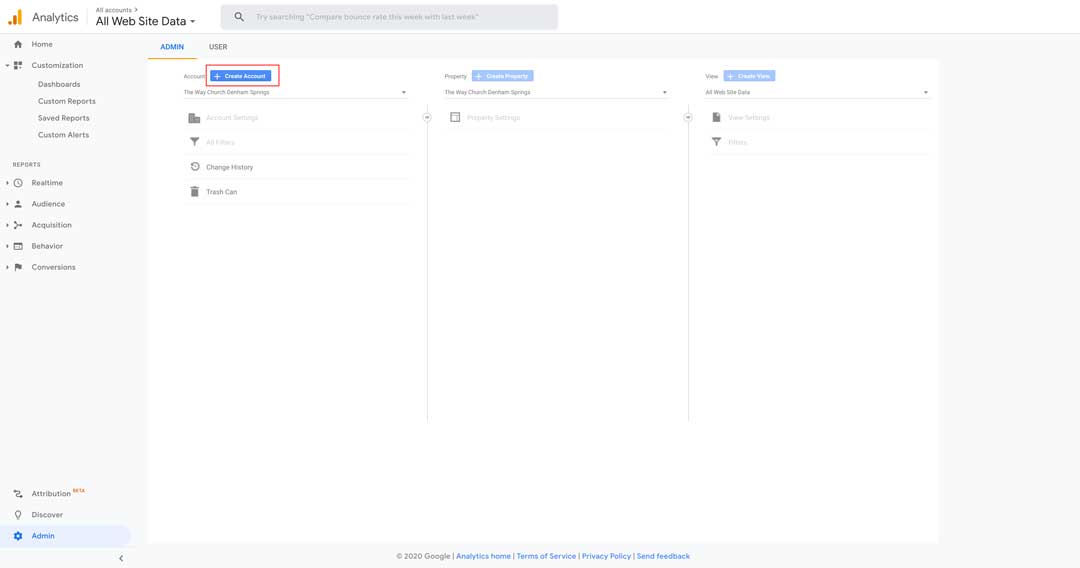 how to add an account in google analytics