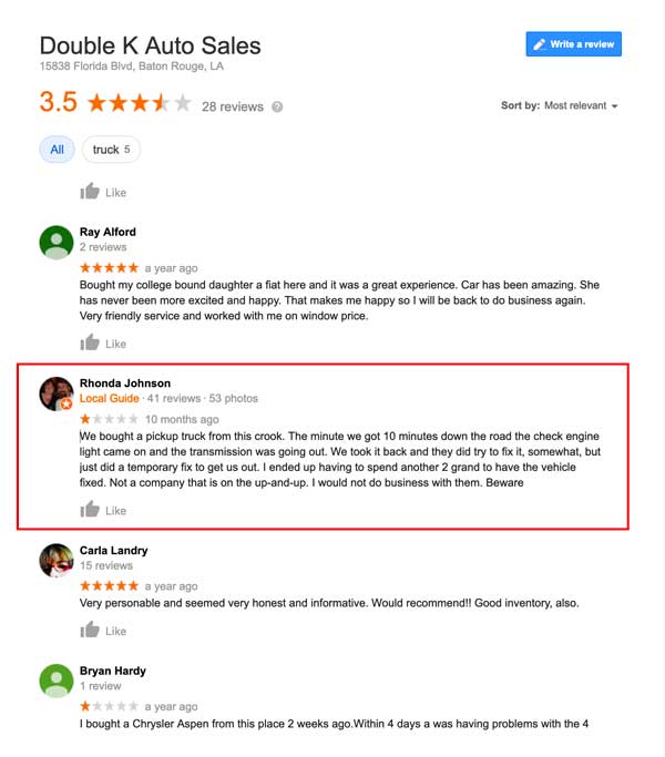what happens if you dont respond to a negative google review
