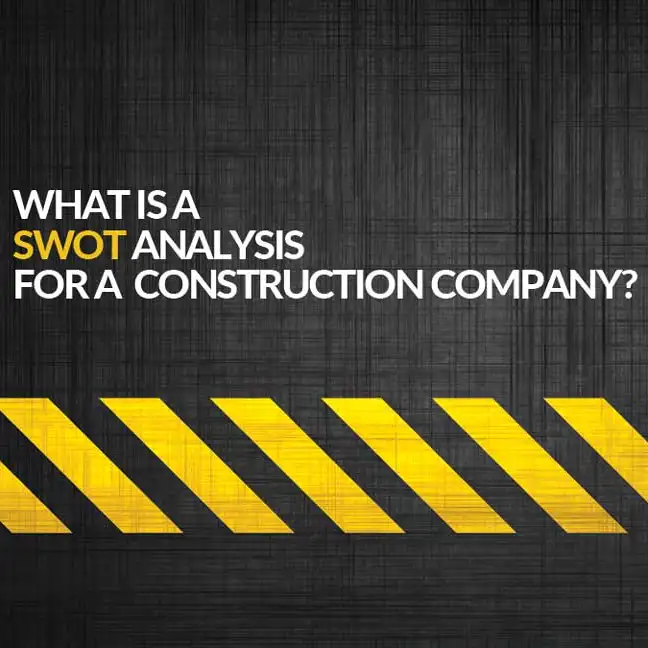 what is construction company swot analysis