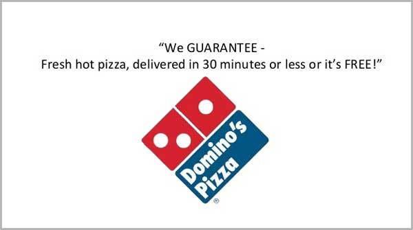 dominos pizza company unique selling position