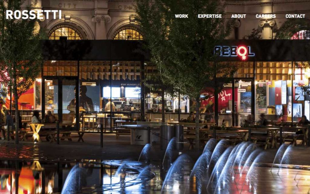 best architecture website design rossetti