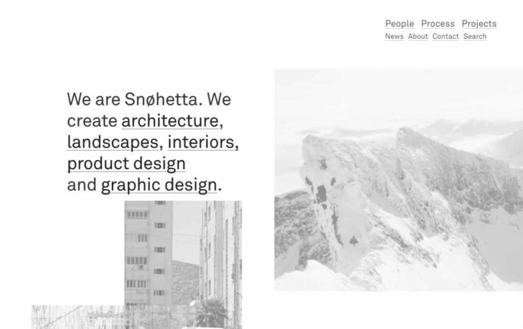 best architecture website design snobetta