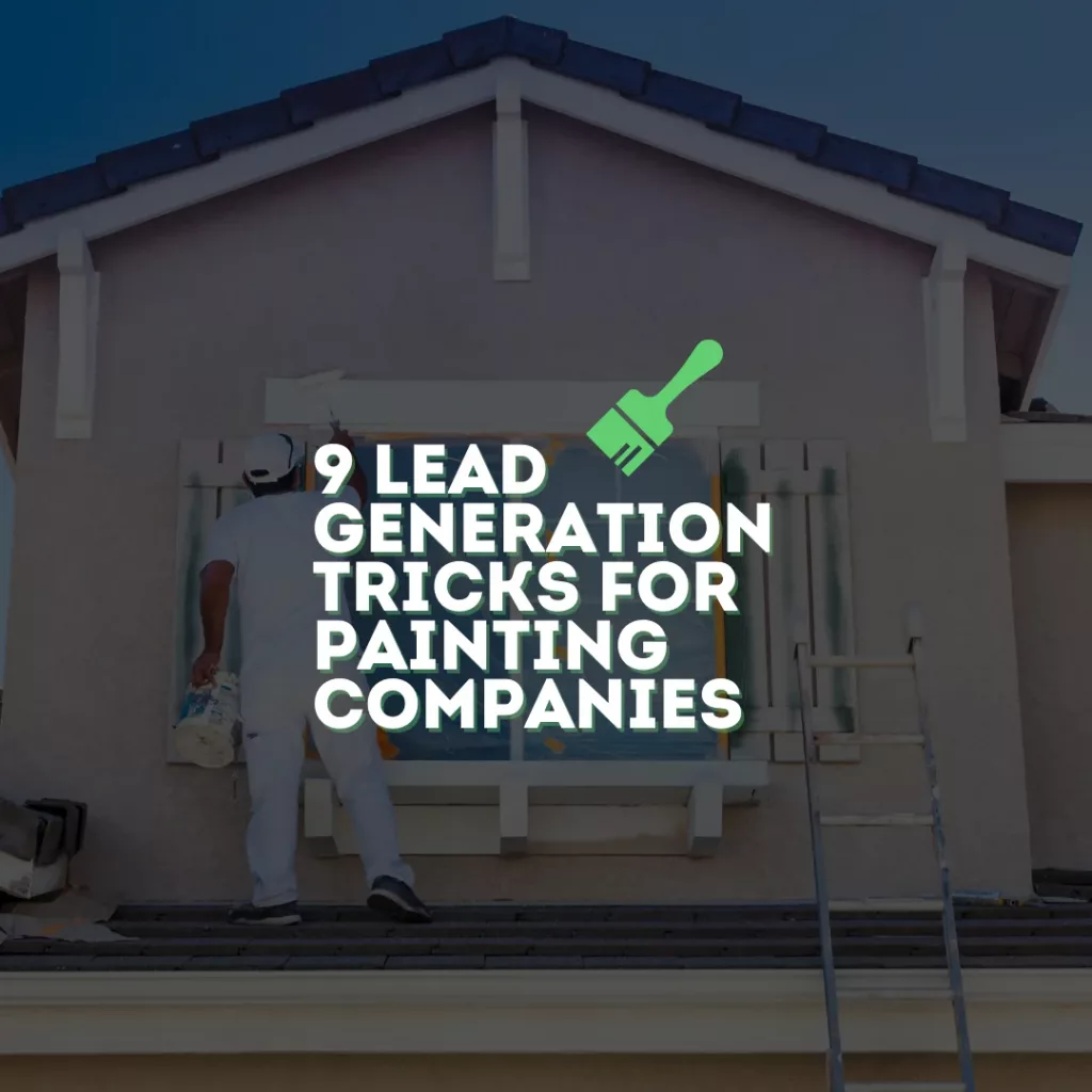 lead tricks for painting company websites