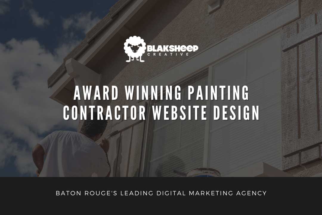 🔥Award Winning Painting Company site Design BlakSheep Creative