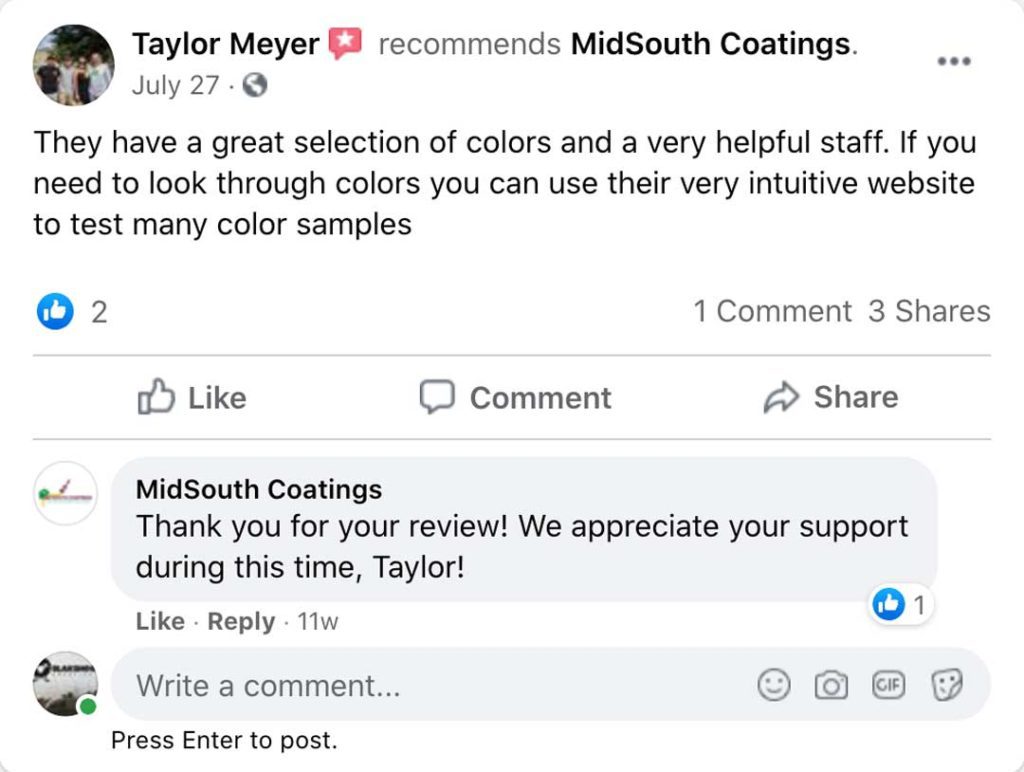 reviews for painting company digital marketing