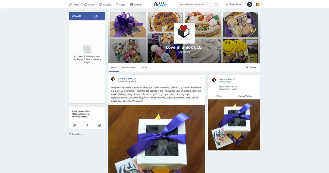 love in a box baton rouge small business mewe page
