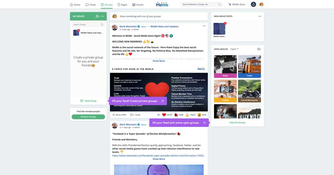 Subscription-based social network MeWe launches premium features and a  business product