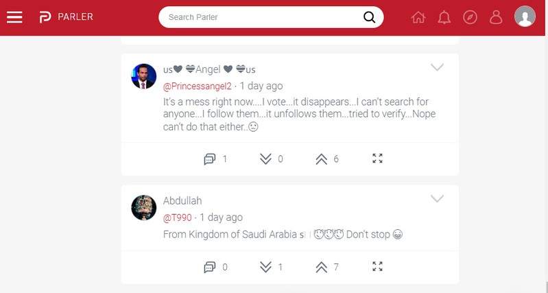 problems with parler censorship