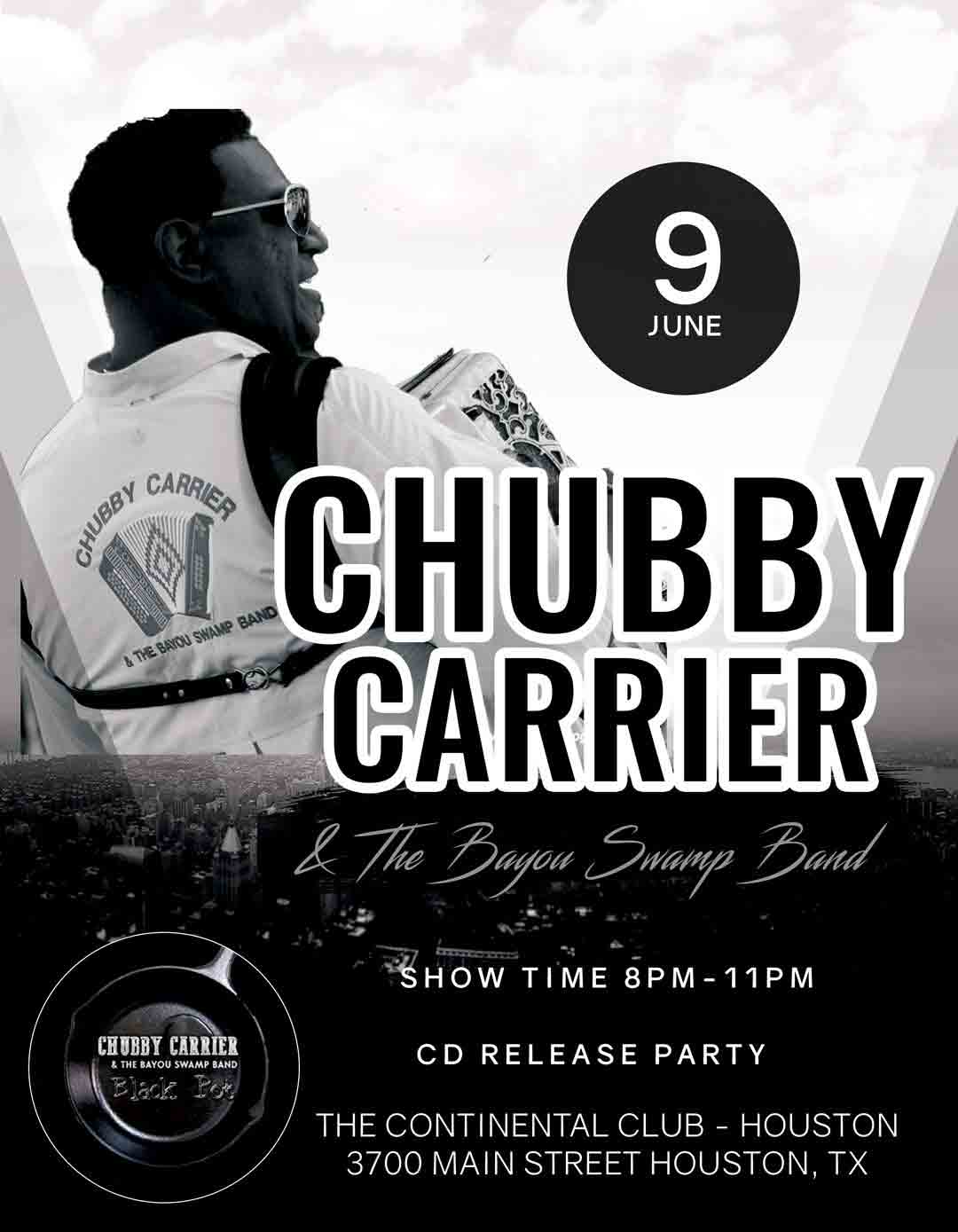 chubby carrier continental club black and white flyer 1