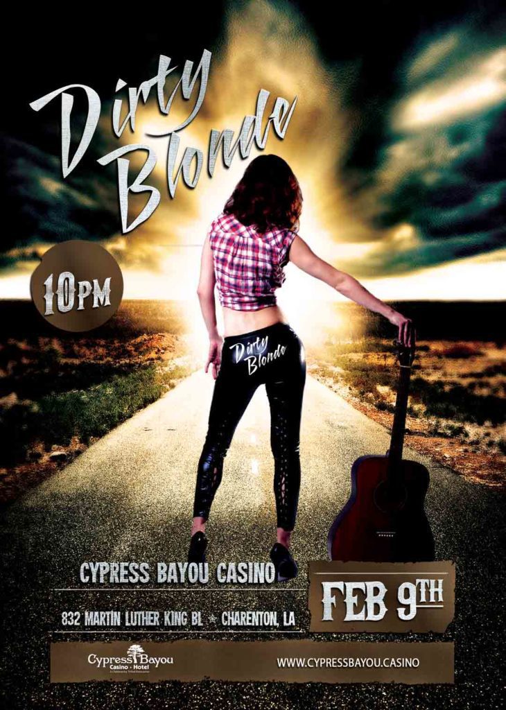 dirty blonde cypress bayou casino flyer 1