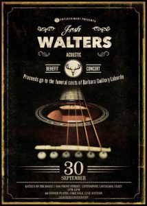 josh walters outlaw country music flyer 1