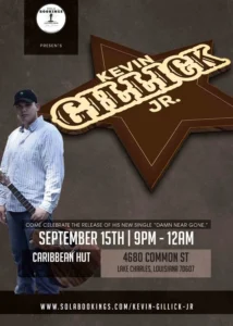 kevin gillick jr flat live music flyer design 1