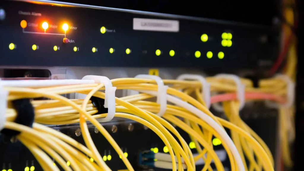 server and wires 1