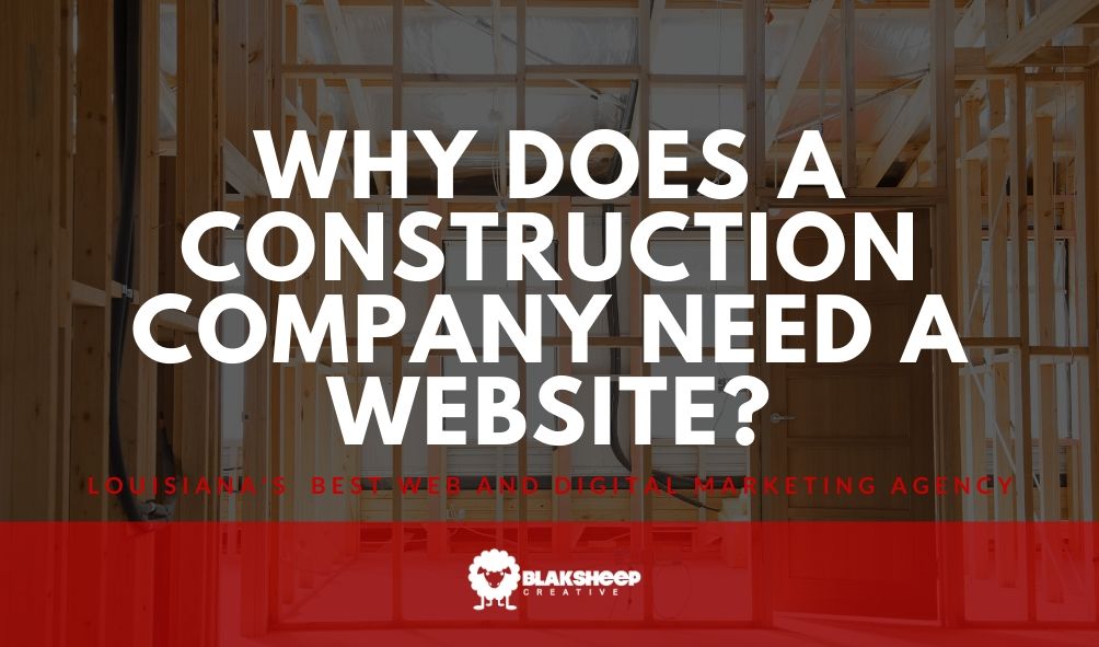 why does a construction company need a professional website 1