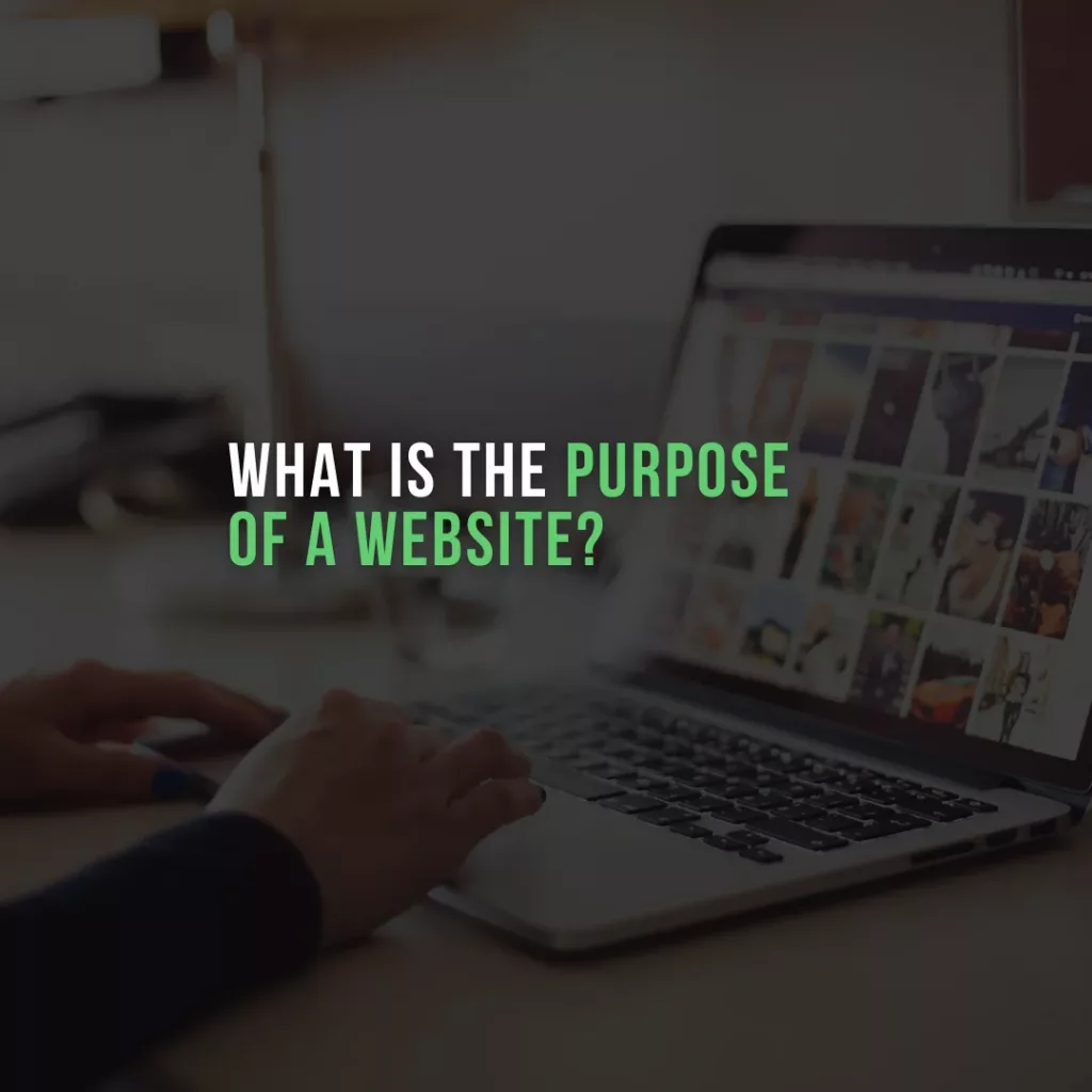 what is the purpose of a website