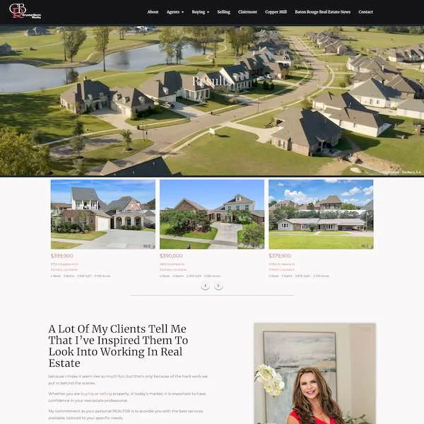 crystal bonin realty zachary louisiana pay by the month website design