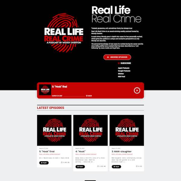 real life real crime woody overton pay by the month website design