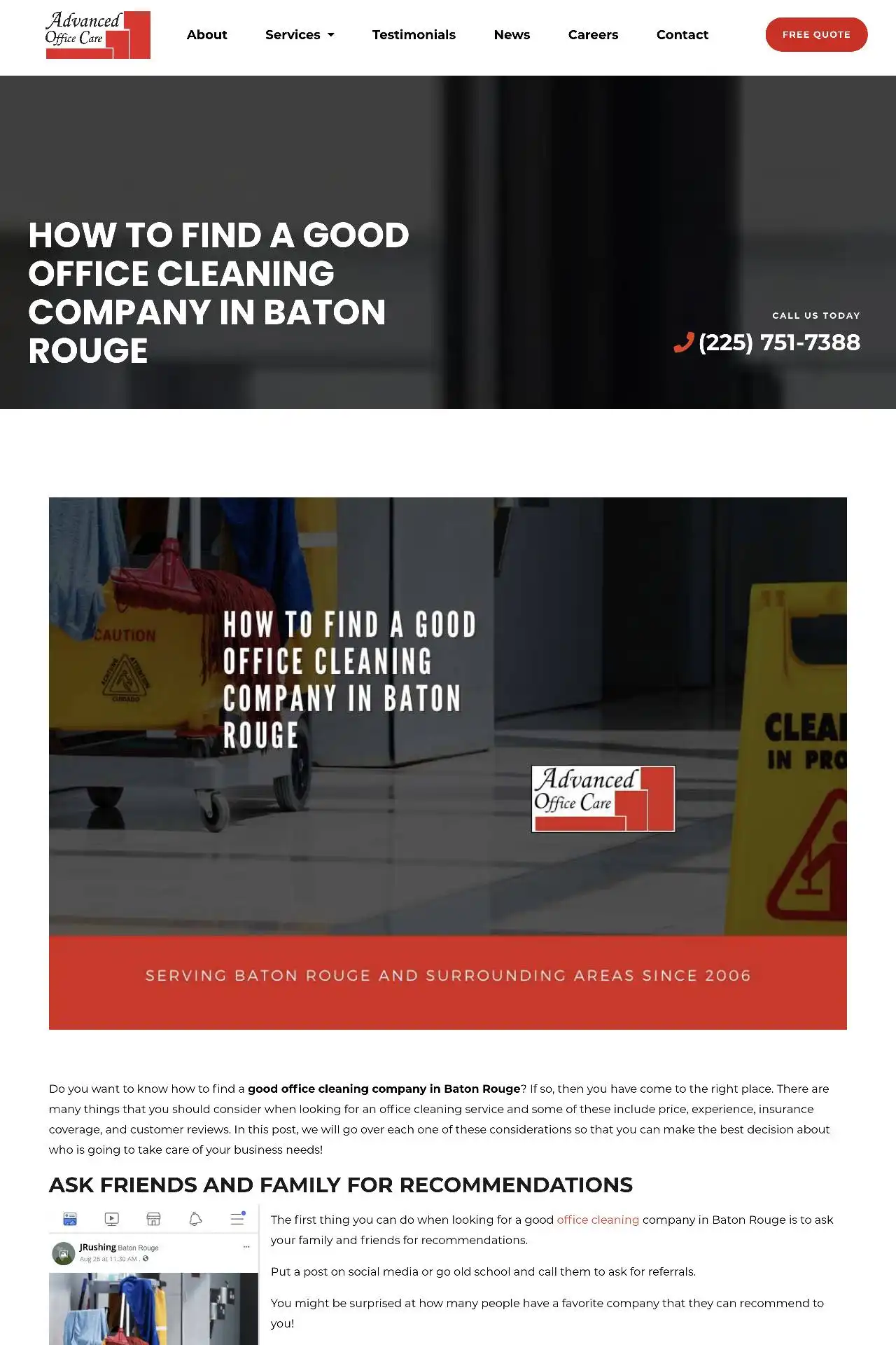 baton rouge cleaning company website design development https aocla.com cleaning office how to find a good office cleaning company in baton rouge