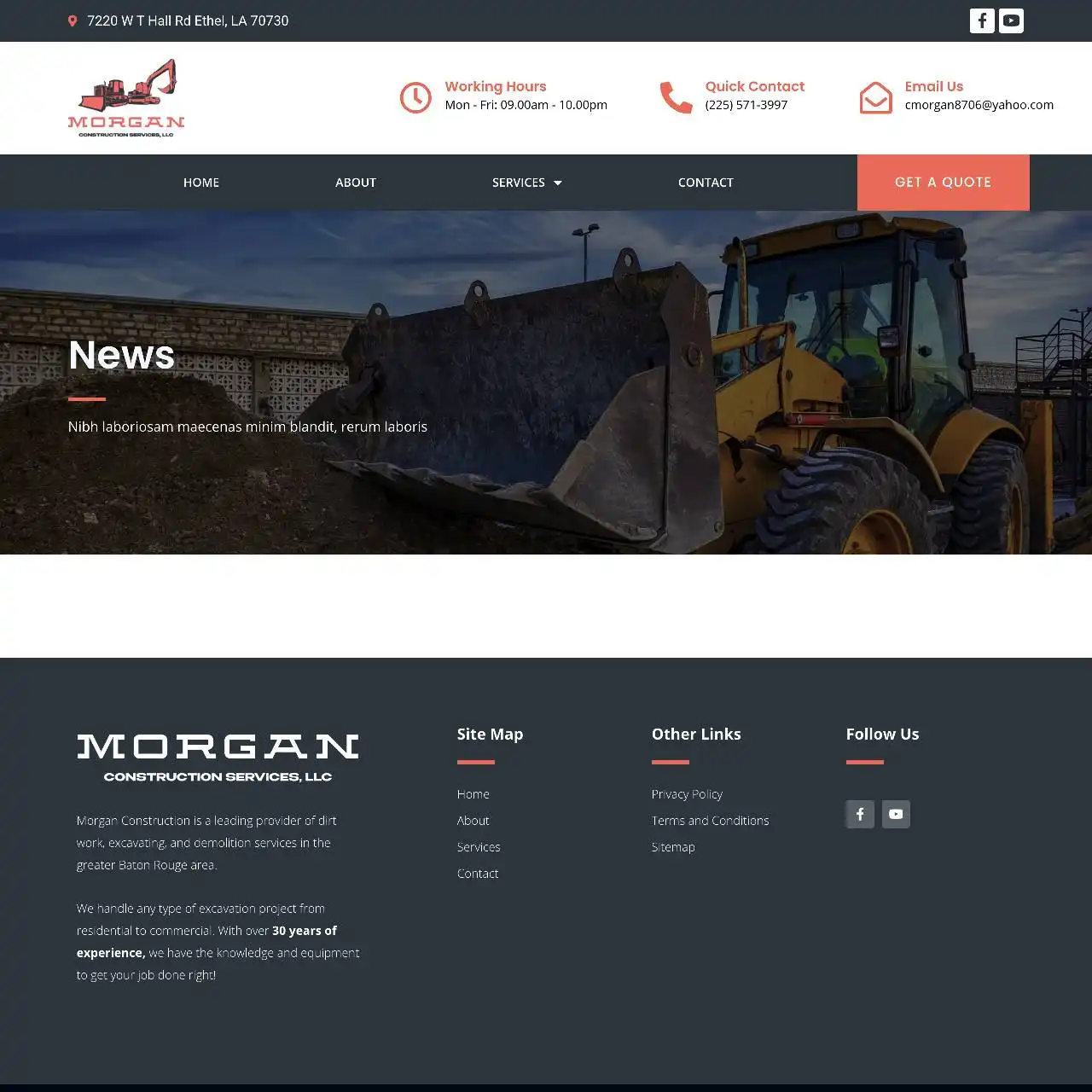 construction website https morganconstructionservicesla.com news