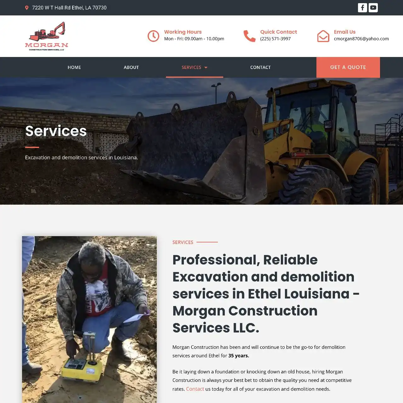construction website https morganconstructionservicesla.com services