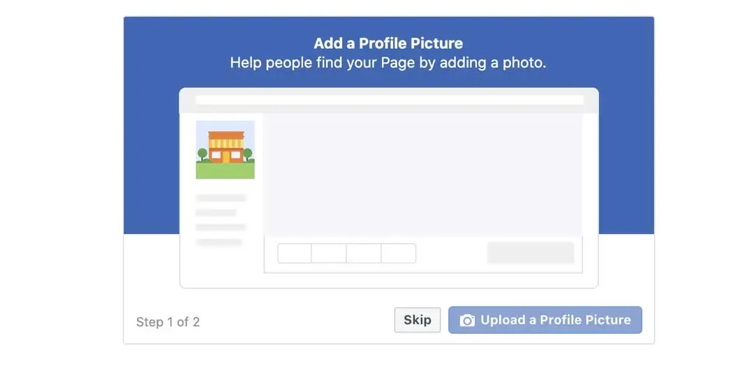 how to add business page profile photo on facebook