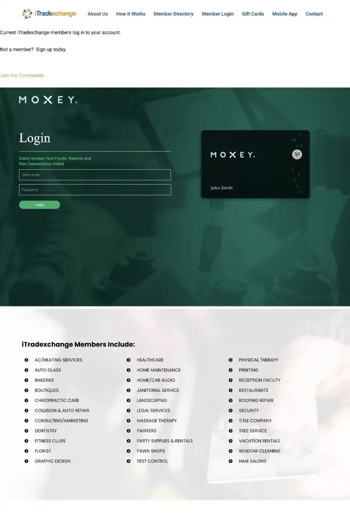 https itradexchange.biz login test