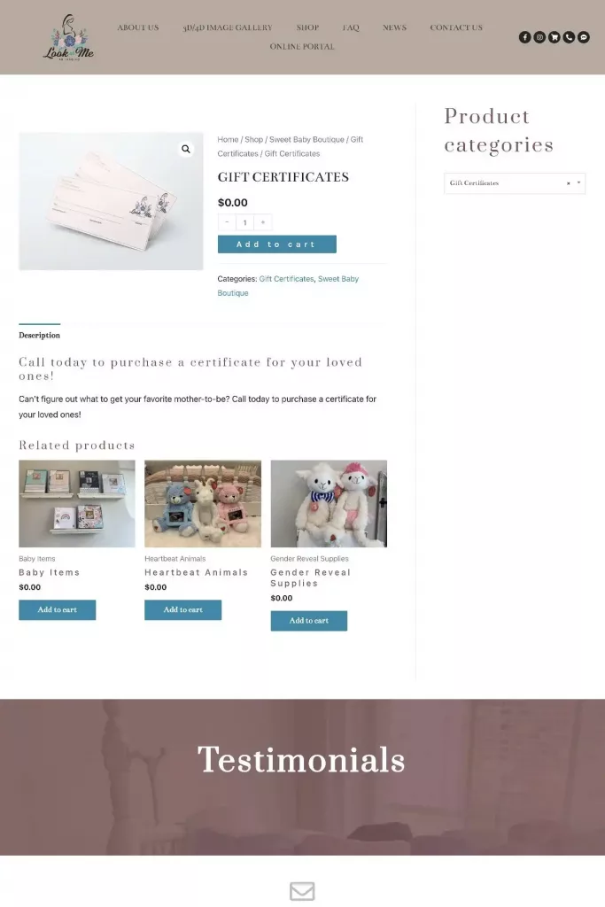https lookatme4dimaging.com shop boutique gift certificates gift certificate