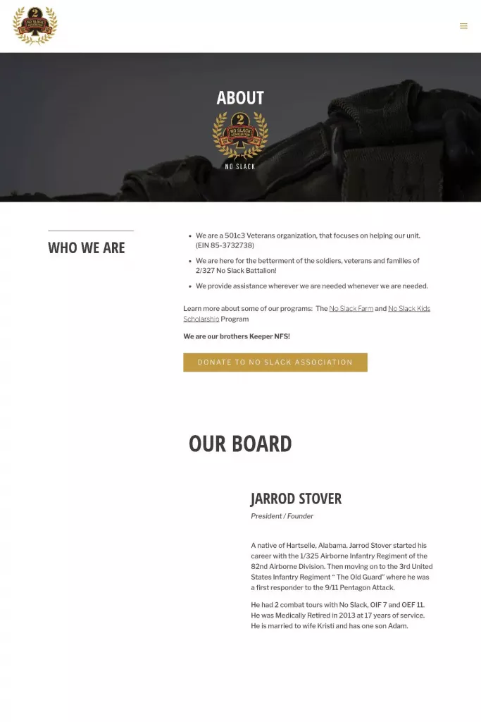 https noslackassociation.com about